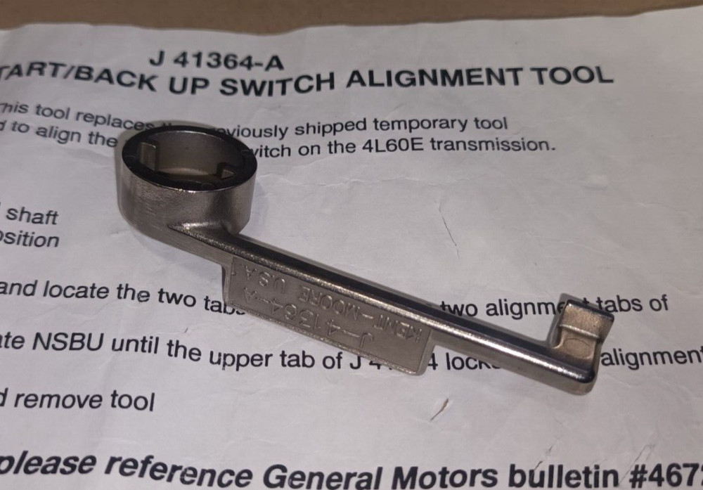 Ex MOD /|\ SPX J41364-A Neutral Start/Back Up Switch Alignment Tool