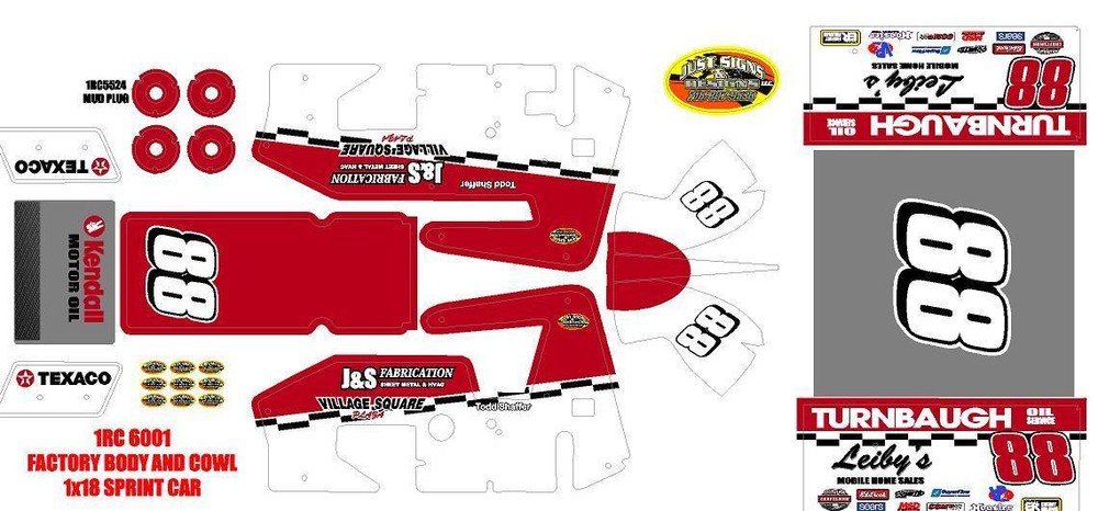 1RC SPRINT WRAP TODD SHAFFER 1996