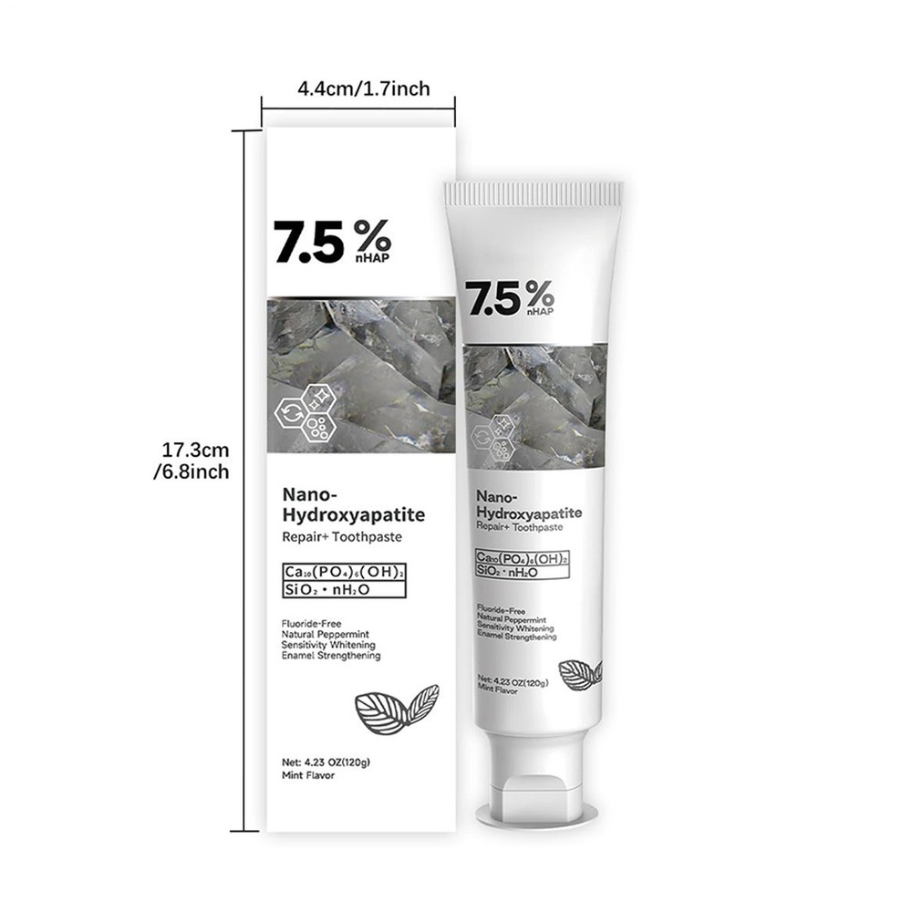 Nano Hydroxyapatite Toothpaste 120g Teeth Whiten Toothpaste Natural Serviceable