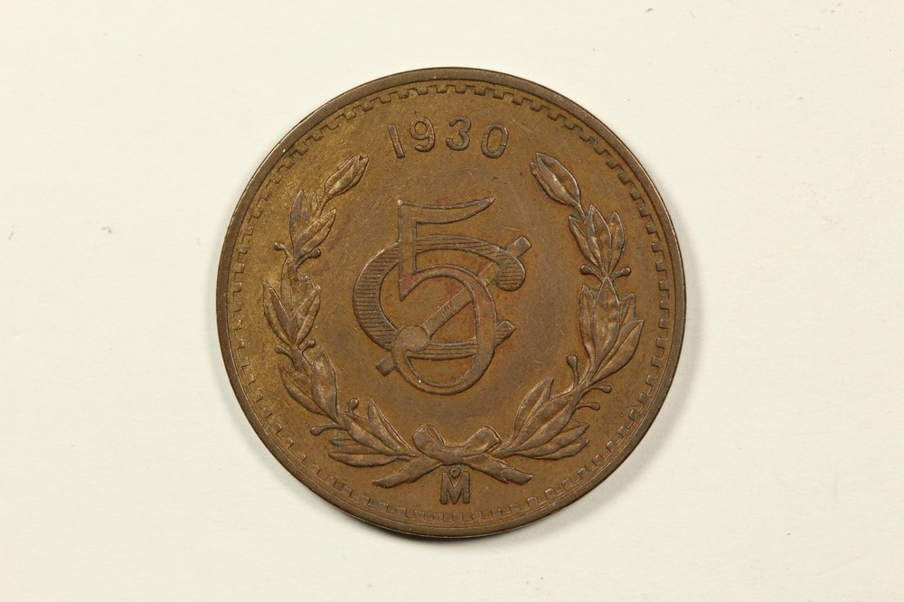1930 Mexico 5 Centavos