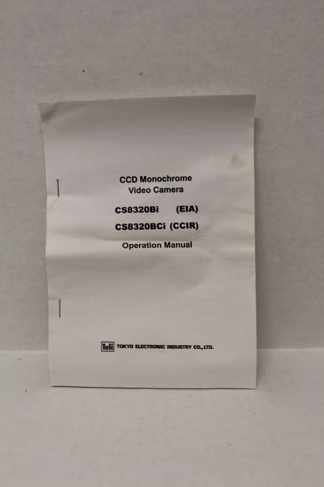 TOKYO ELECTRONIC CCD CAMERA CS 8320BCI