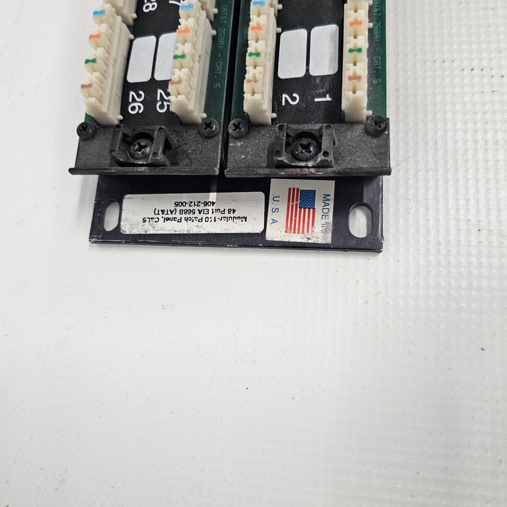 UL Listed Comm. Circut Accessory Cat5 Jack Panel 48 Port 19" Rack Mountable