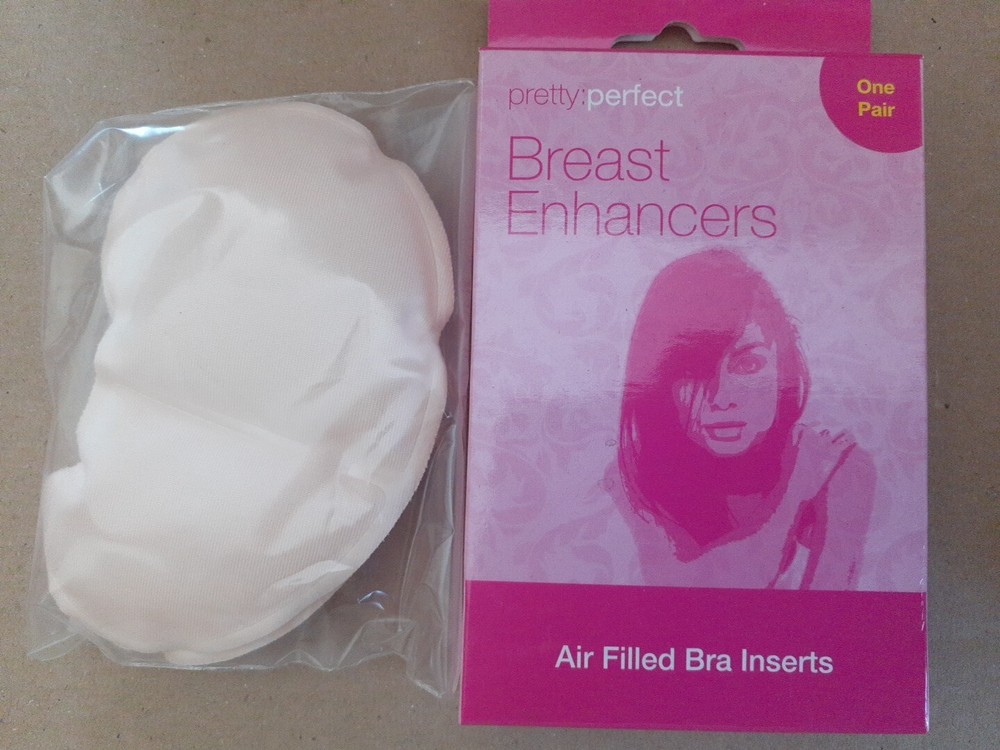 pretty perfect breast enhancers air filled bra inserts 3 pack