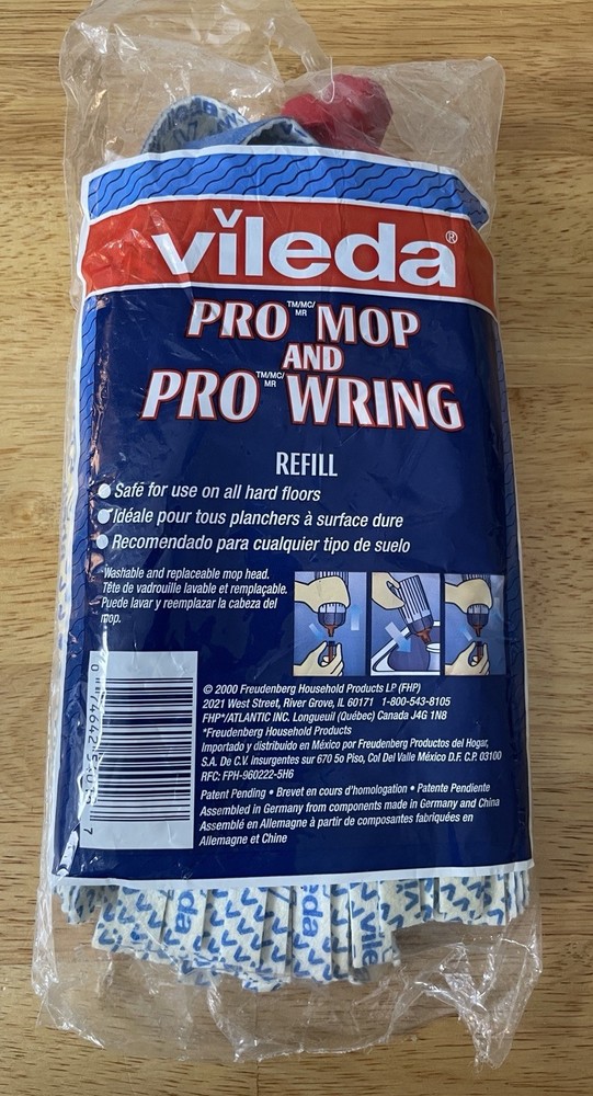 NOS Vileda O Cedar Washable Pro Wring Twist Mop Refill Mop Head