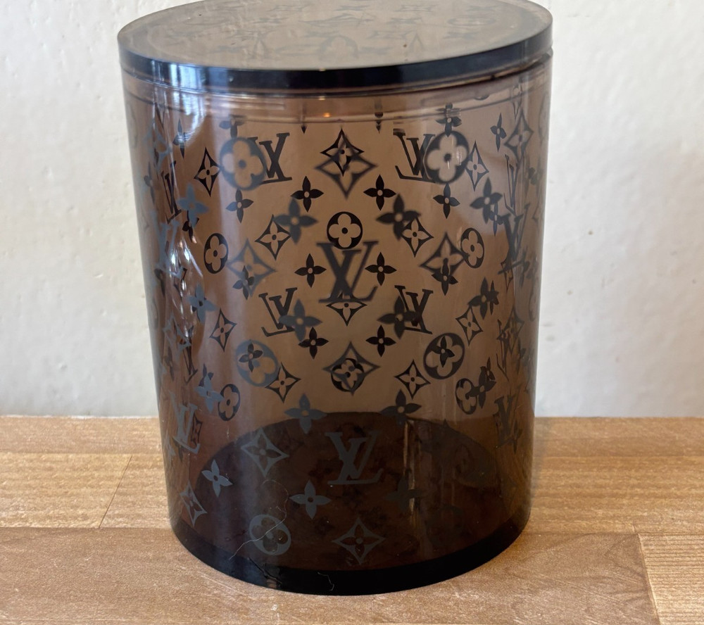 Louis Vuitton Acetate Monogram Pattern Jar