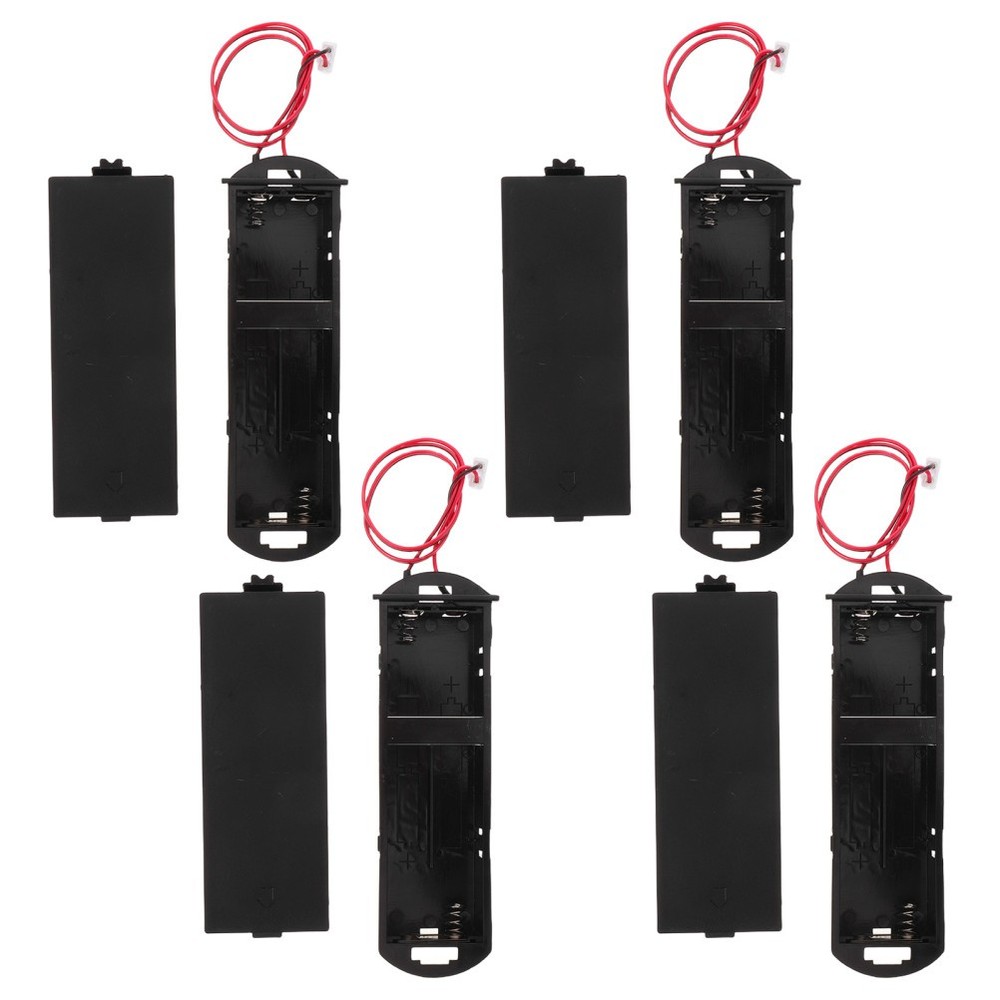 4 PCS Interior Battery Case Holder Safe Box Mount Electric Storage