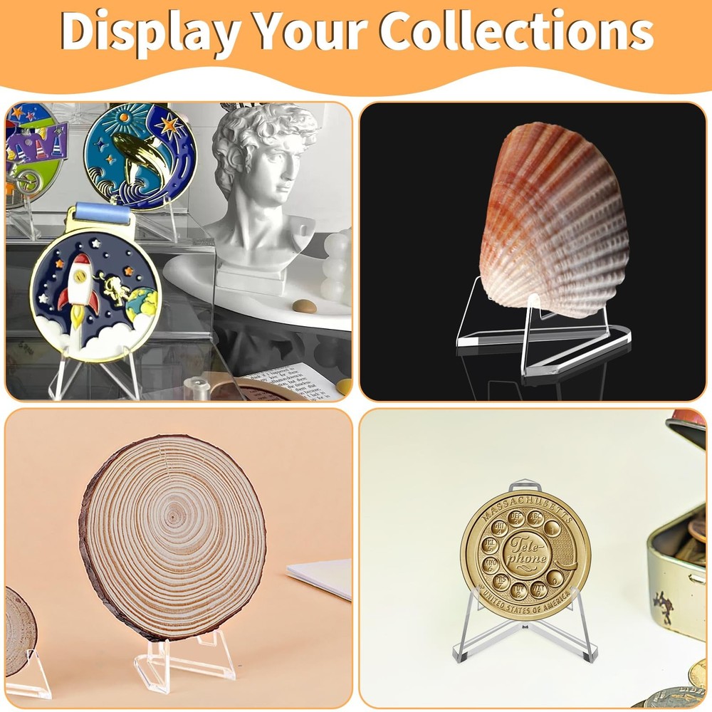PSA Card Display Stands, 30 Pack Clear Acrylic, Clear
