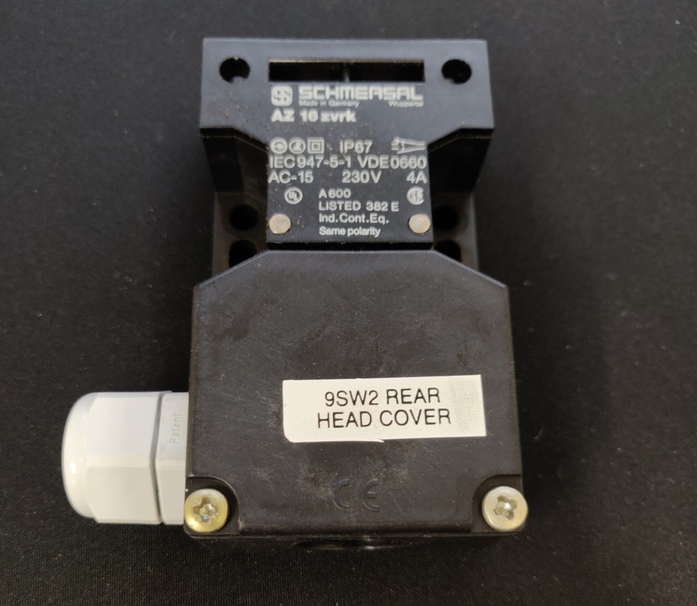 Schmersal AZ-16ZVRK Safety Switch Interlock W/ Key Rear