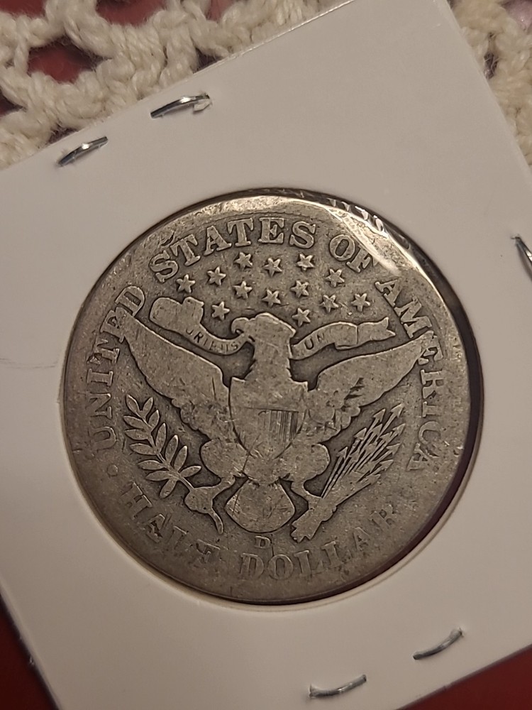 1912 D Barber Half Dollar