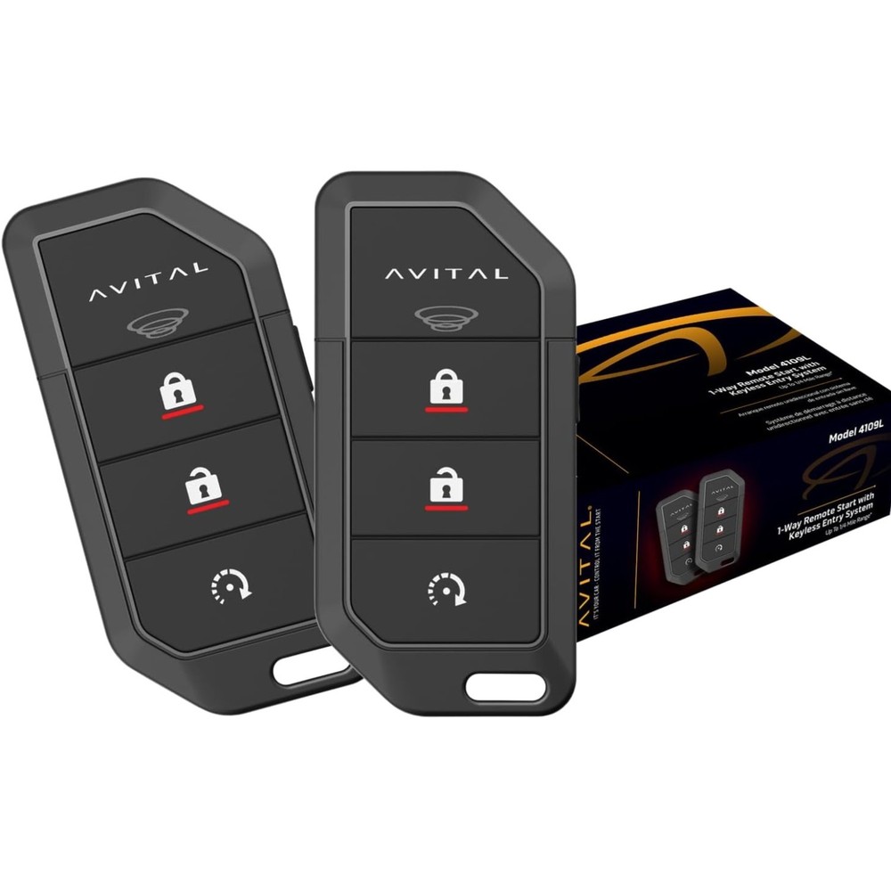 1-Way Remote Start System with Two 4-Button Remotes
