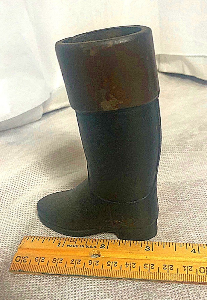 Vintage Miniature Cast Iron Riding Boot