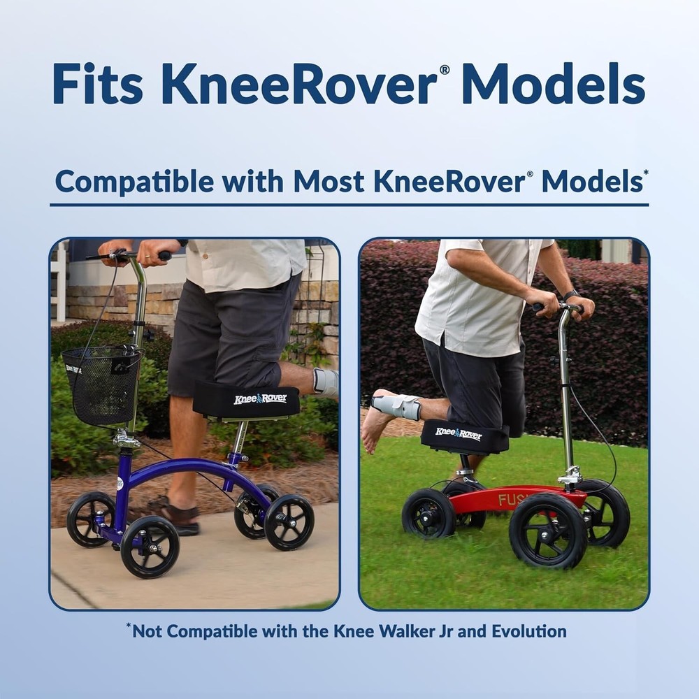 Comfortable Removable Knee Walker Pad Cover - Fits Most Models, Easy Install