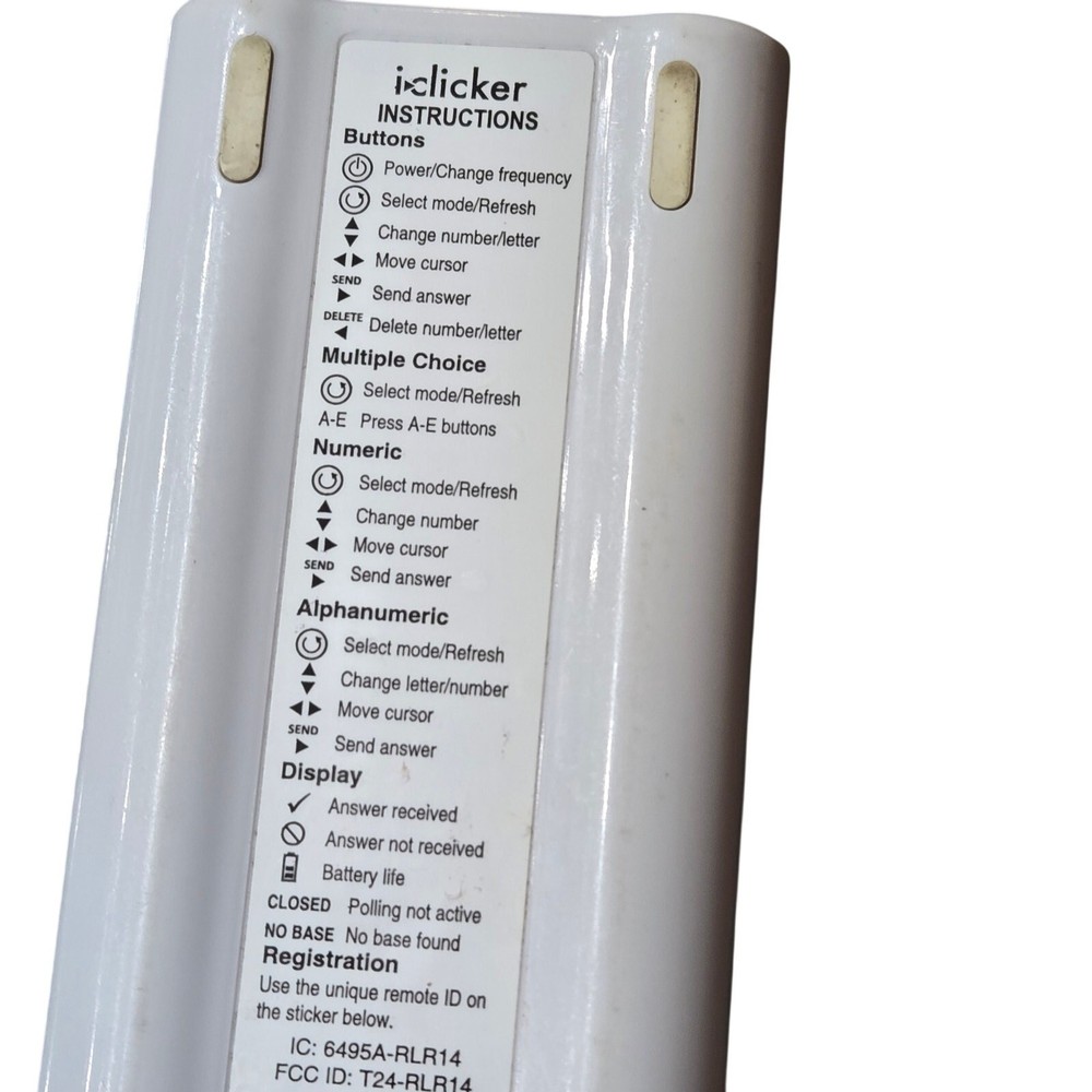 iClicker 2 Student Remote, a classroom response device
