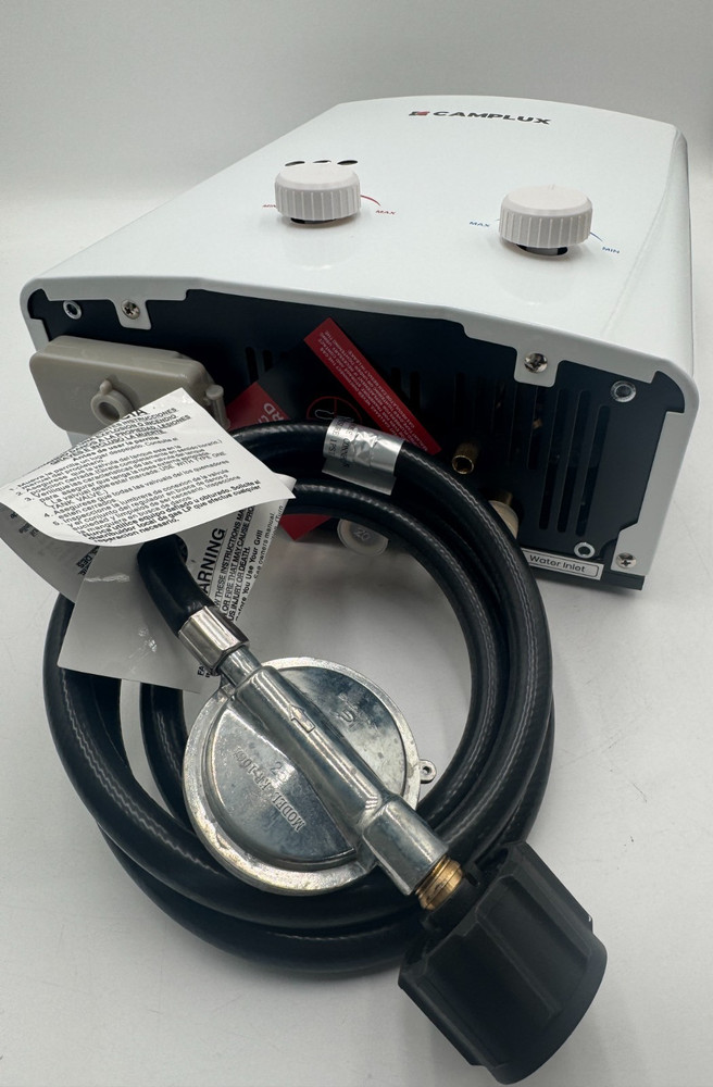 Camplux AY132 White Classic Tankless Instant Portable Propane Water Heater