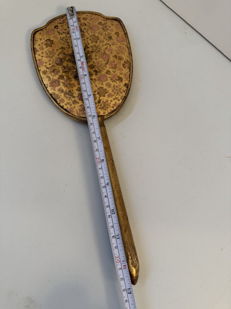Antique Brass Hand Held Mirror
