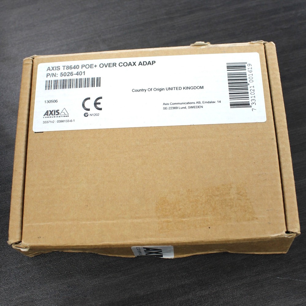 AXIS T8640 PoE+ Over Coax Adapter Kit, 5026-401