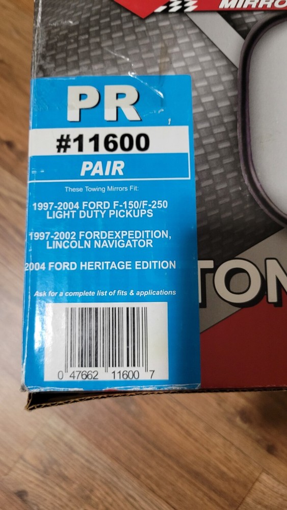 Cipa 11600 Ford Custom Pair Towing Mirrors
