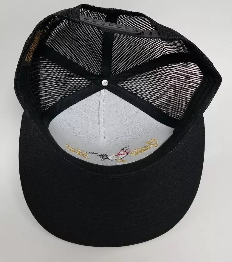 DURANGO GALLO FINO HAT MESHTRUCKER BLACK SNAP BACK ADJUST NEW