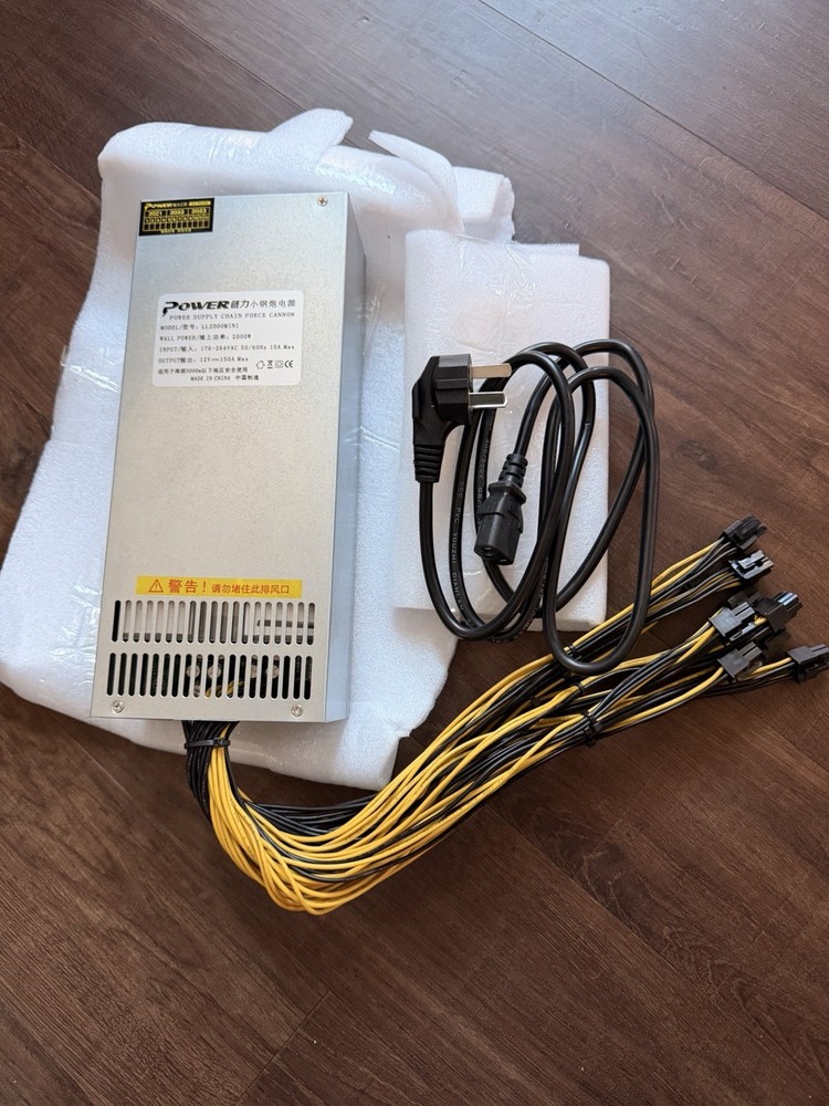 POWER LL2000MINI 2000W Mining Power Supply for Frame/Case Hardware