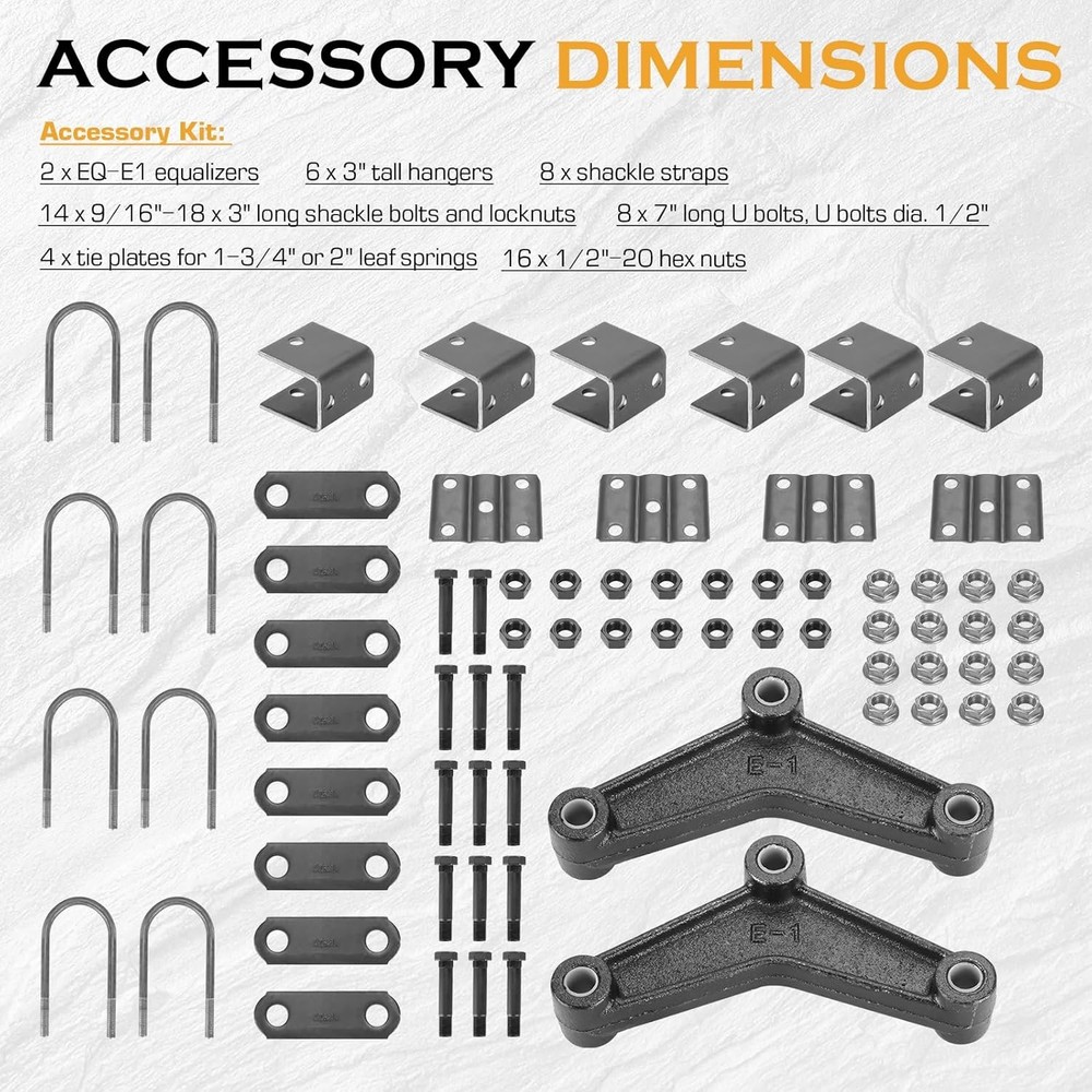 3000lb Trailer Leaf Spring Set 5 Leaf Double Eye