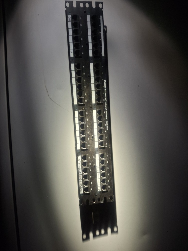 Panduit Data Patch Panel 48 Port Cat 5 Patch Panel