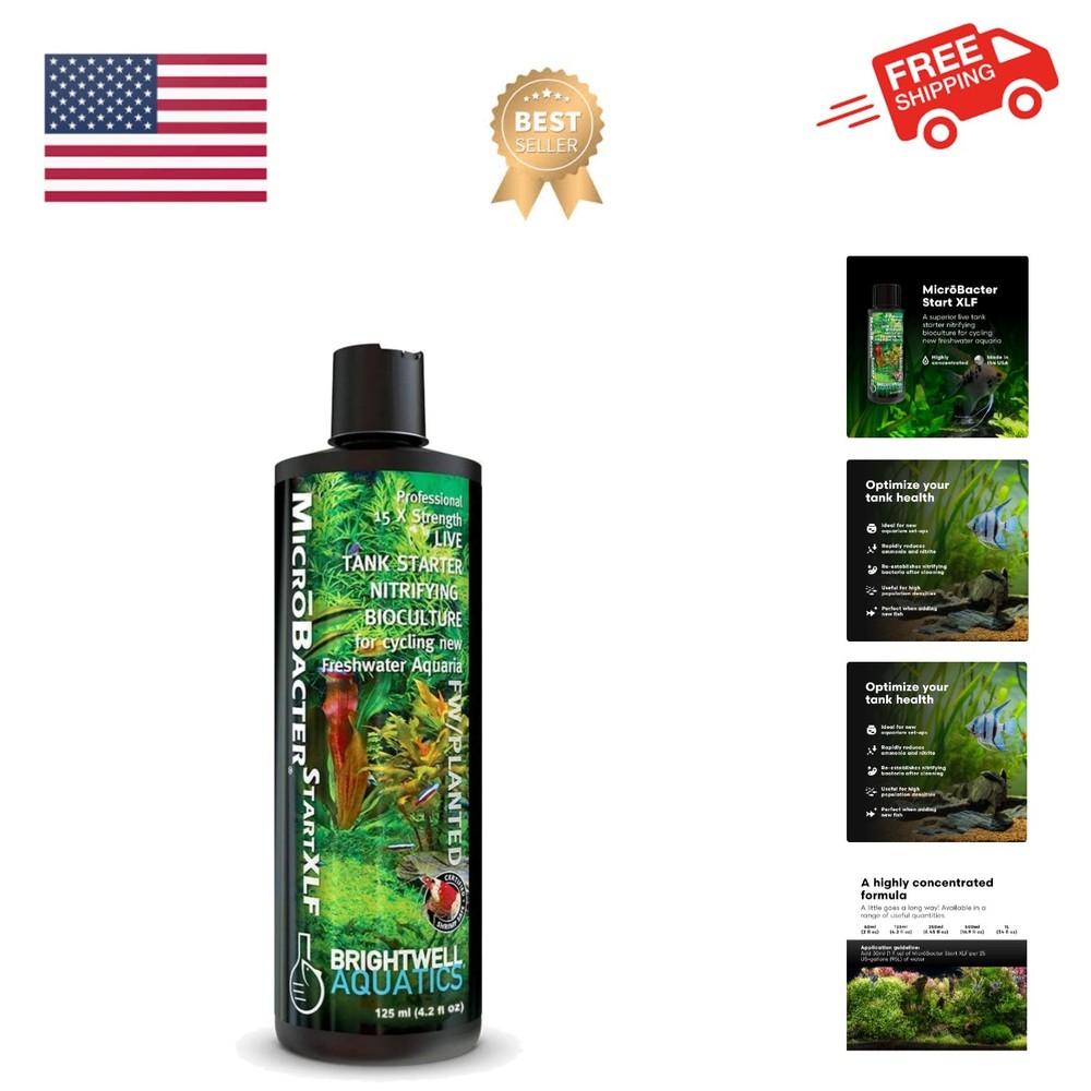 MicroBacter Start XLF - Concentrated Freshwater Nitrifying Bacteria - Quick S...