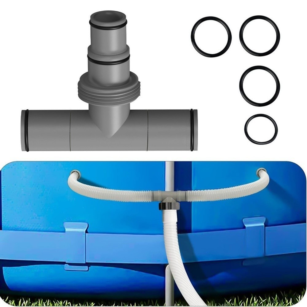 3-Way Connector Heater Connection Complete Set Included Robust Plastic Material