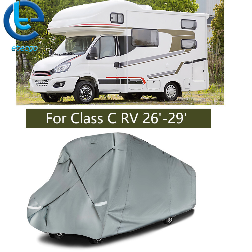 Class C RV Cover 26'-29' FT 6-Ply Motorhome Camper Storage Waterproof