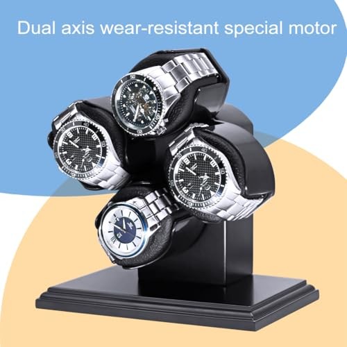 4 Watch Winder for Automatic Watches Watch Box Automatic Winder Use USB Cable