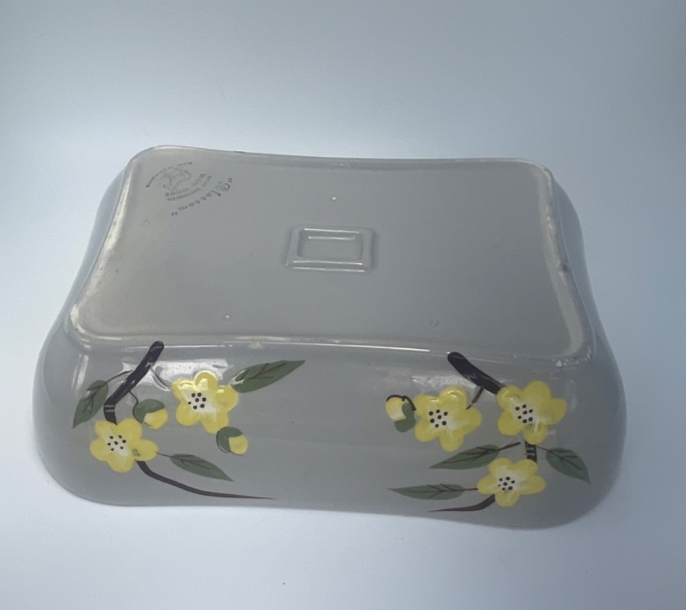 Vintage Weil Ware Blossom Hand Ceramic Rectangle Baking Dish
