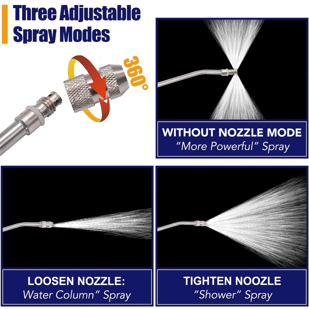 RV Water Heater Flush Wand Metal Tube Tank Rinser for Camper