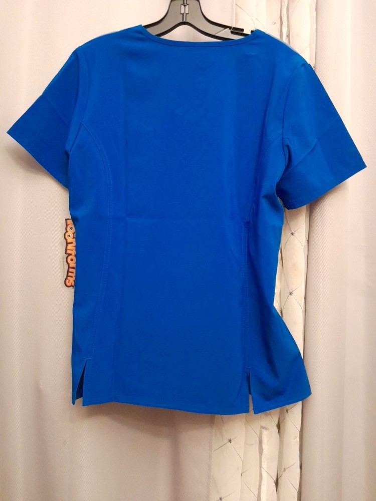 Cherokee Abominable Snowman Scrub Top Polyester Spandex Size Small NWT