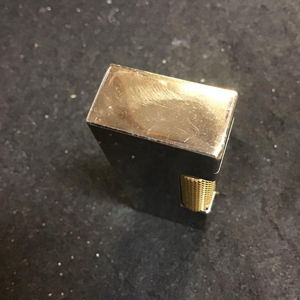 Overhauled Dunhill Rollagas lighter silver gold d mark with box