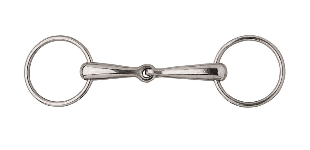 Pony Filetto with Loose Rings Single Jointed Snaffle Bit Solid