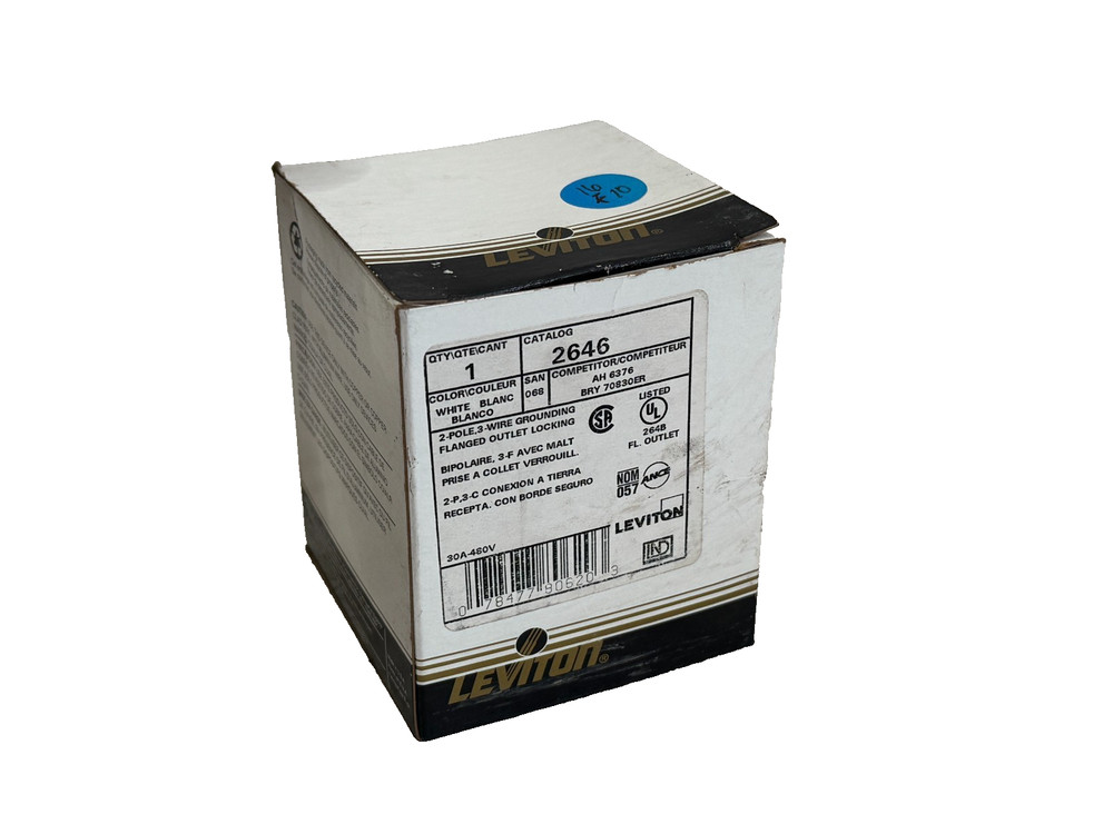 NEW IN BOX Leviton 2646 Flanged Output