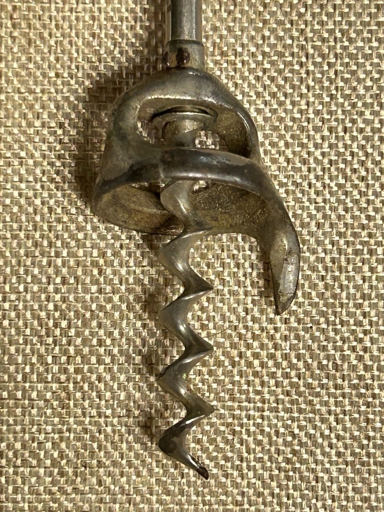 Antique Schlitz Beer Corkscrew Opener Bladed Worm Handle