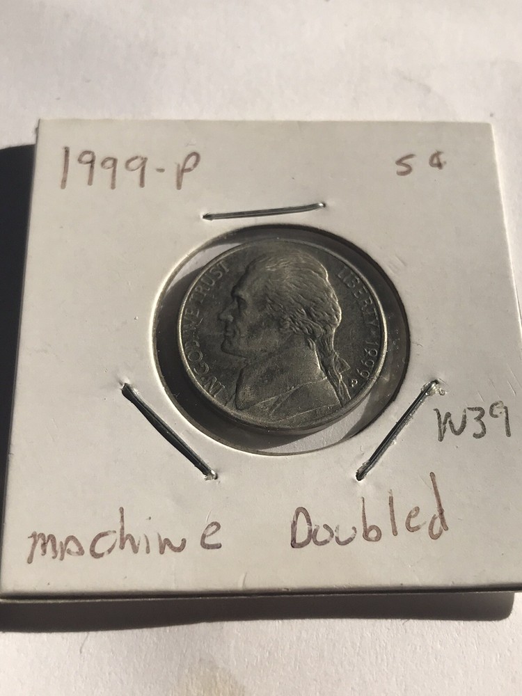 1999P Jefferson Nickel Machine/shift Doubling