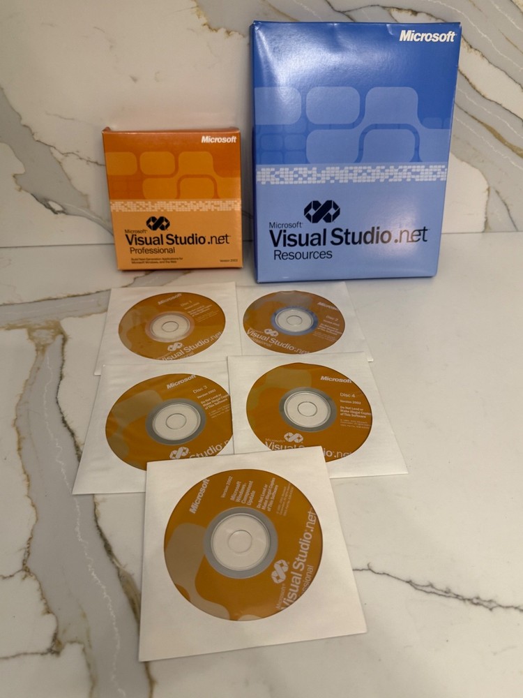 Microsoft Visual Studio. Net Professional 2002  w/ Product Key & Resources