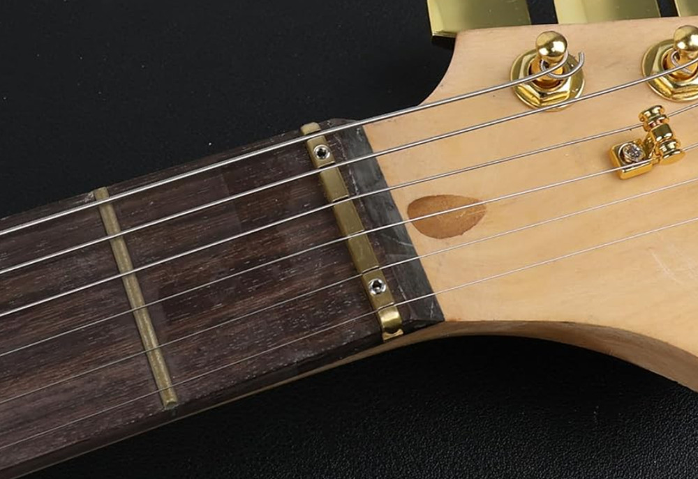 Brass Adjustable 6-String Electric Guitar Nut 42mm Width