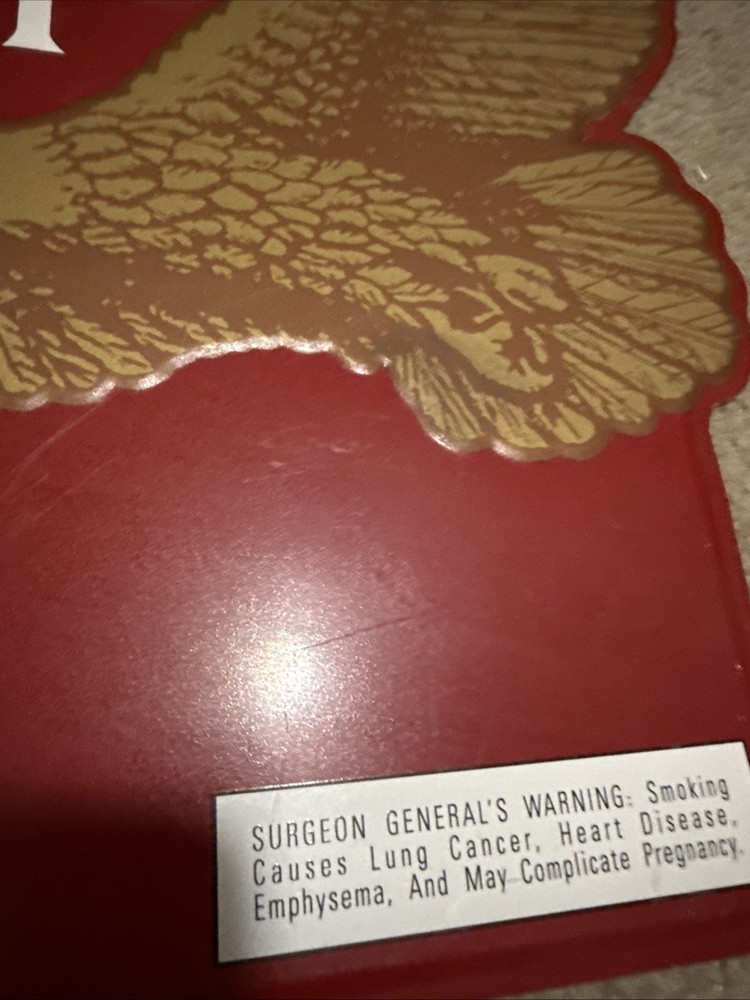 Vintage Tin Winston Select Cigarettes Thermometer Missing Therm