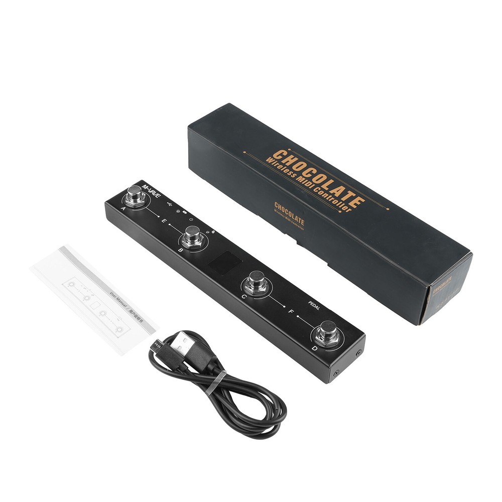 M-VAVE Chocolate Wireless MIDI Controller Programmable 4 Buttons Rechargeable