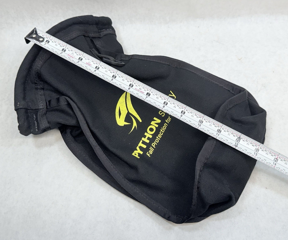 NEW Python Safety Small Parts Pouch, Fall Protection for Tools, Black Canvas