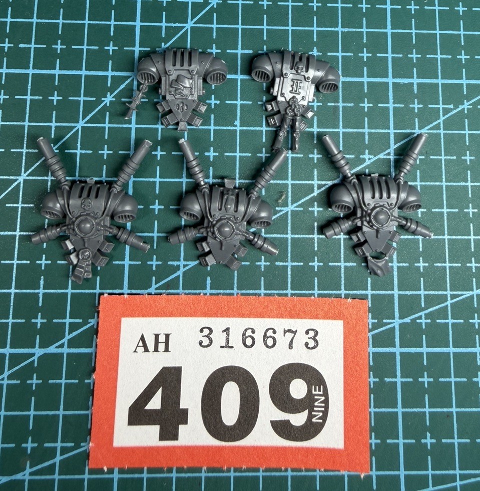 5 Grey Knights Interceptor Backpack Space Marine 40k Bits Heresy Primaris