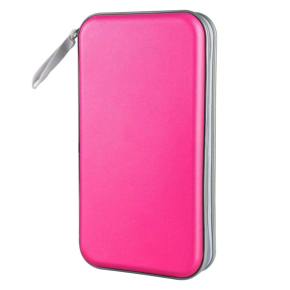 CD Case Holder 80 Capacity CD/DVD Case Holders Wallet Hard Plastic CD DVD Disc
