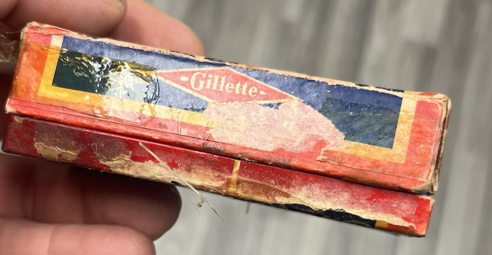 Vintage Gold Gillette Tech Razor With Box