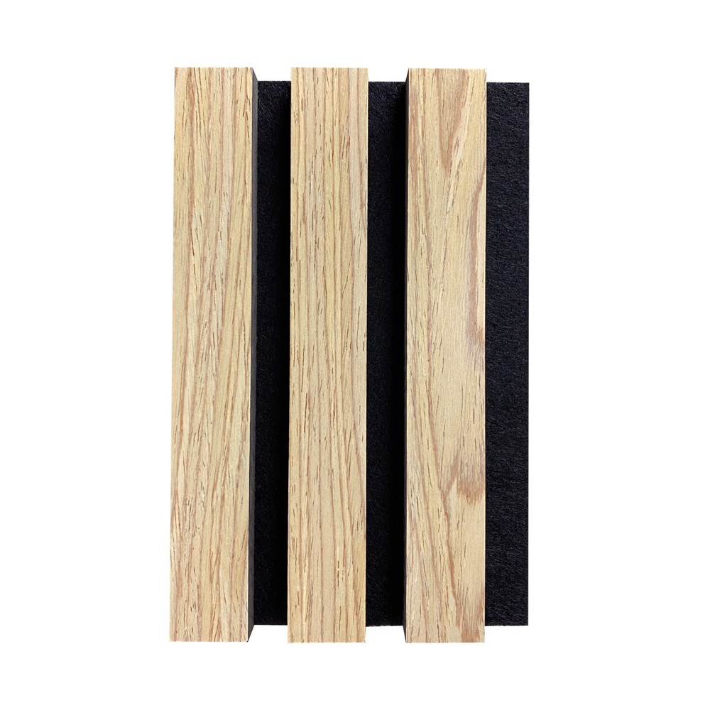Acoustic Wood Wall Panels Samples Pack/White oak-4PCS
