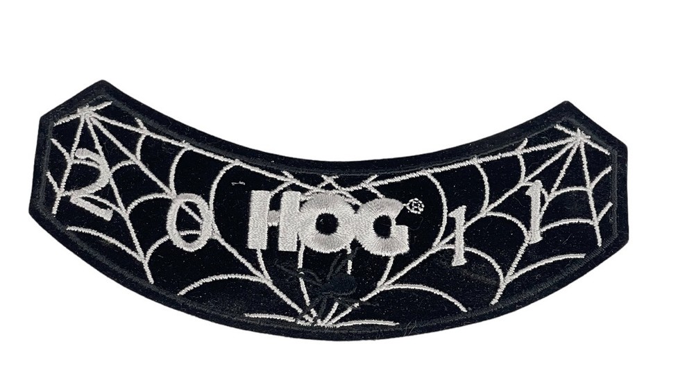 Harley Davidson 2011 Spider with Web Owners Group HOG 6”x2” Felt Patch NEW