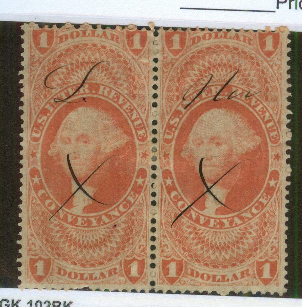 U.S. - R66c - Pair - Used (catalog value 75.00)