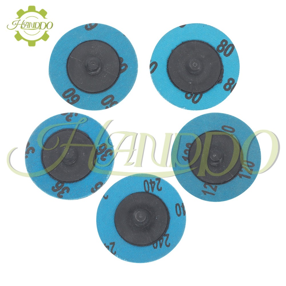 50Pcs Mixup 2" roll Lock Quick Change Discs Set Sanding Discs with 1/4" Holder