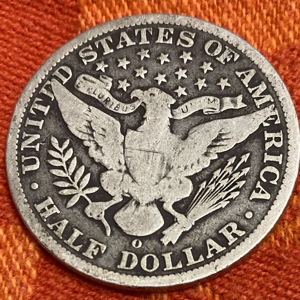 1900-O Barber Half Dollar About Fine